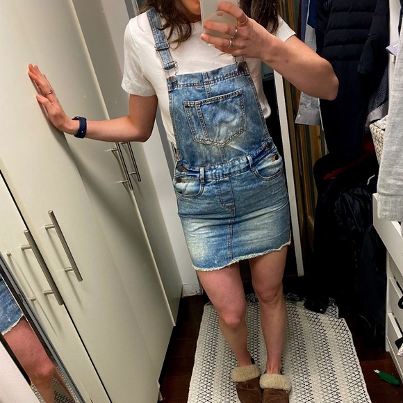 Small Jean Skirt Overalls - Picture 1 of 2